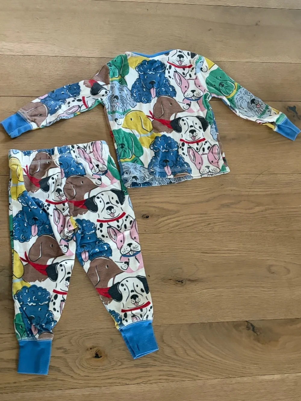MINI BODEN KID BABY DOG  LONG SLEEVE PJ PAJAMA SET 18 24 MONTHS